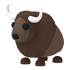 An Adopt Me Buffalo