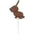 An Adopt Me Chocolate Bunny Balloon