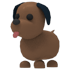 An Adopt Me Chocolate Labrador