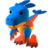 An Adopt Me Deinonychus