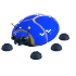 An Adopt Me Giant Blue Scarab