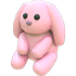 An Adopt Me Floppy Bunny Plushie