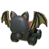 An Adopt Me Bat Face Roller Skates