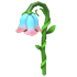 An Adopt Me Drooping Orchid Propeller