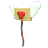 An Adopt Me Love Envelope Balloon