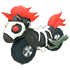 An Adopt Me Halloween Black Ponycycle