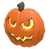An Adopt Me Halloween Orange Pumpkin Flying Disc