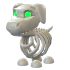 An Adopt Me Halloween White Skeleton Dog