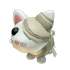 An Adopt Me Halloween White Mummy Cat