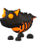 An Adopt Me Lava Wolf
