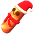 An Adopt Me Holiday Breadstick Chew Toy