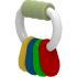 An Adopt Me Key Chew Toy