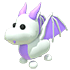 An Adopt Me Lavender Dragon