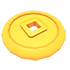 An Adopt Me Lucky Coin Flying Disc