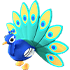 An Adopt Me Peacock