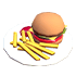 An Adopt Me Plate of Food Disc
