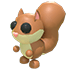 An Adopt Me Red Squirrel