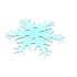 An Adopt Me Snowflake Throwing Disc