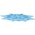 An Adopt Me Snowflake Flying Disc