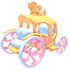 An Adopt Me Rose Petal Carriage