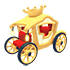 An Adopt Me Royal Crown Carriage