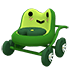 An Adopt Me Froggy Stroller