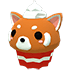 An Adopt Me Red Panda Cupcake Chew Toy