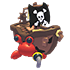 An Adopt Me Pirate Hermit Crab