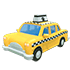 An Adopt Me Yellow Taxi Cab