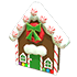 An Adopt Me Gingerbread House Throw Toy
