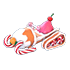An Adopt Me Candy Snowmobile