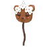 An Adopt Me Gingerbread Bear Balloon