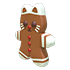 An Adopt Me Gingerbread Kitty Throw Toy