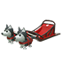 An Adopt Me Husky Sled