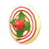 An Adopt Me Strawberry Cake Roll Flying Disc