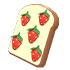 An Adopt Me Strawberry Toast Flying Disc