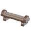 An Adopt Me Premium Log Bench