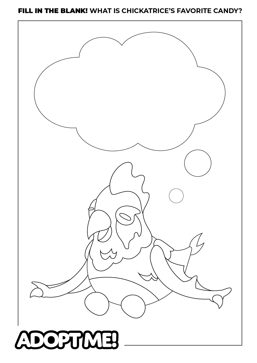 A Chickatrice Coloring Page coloringPage