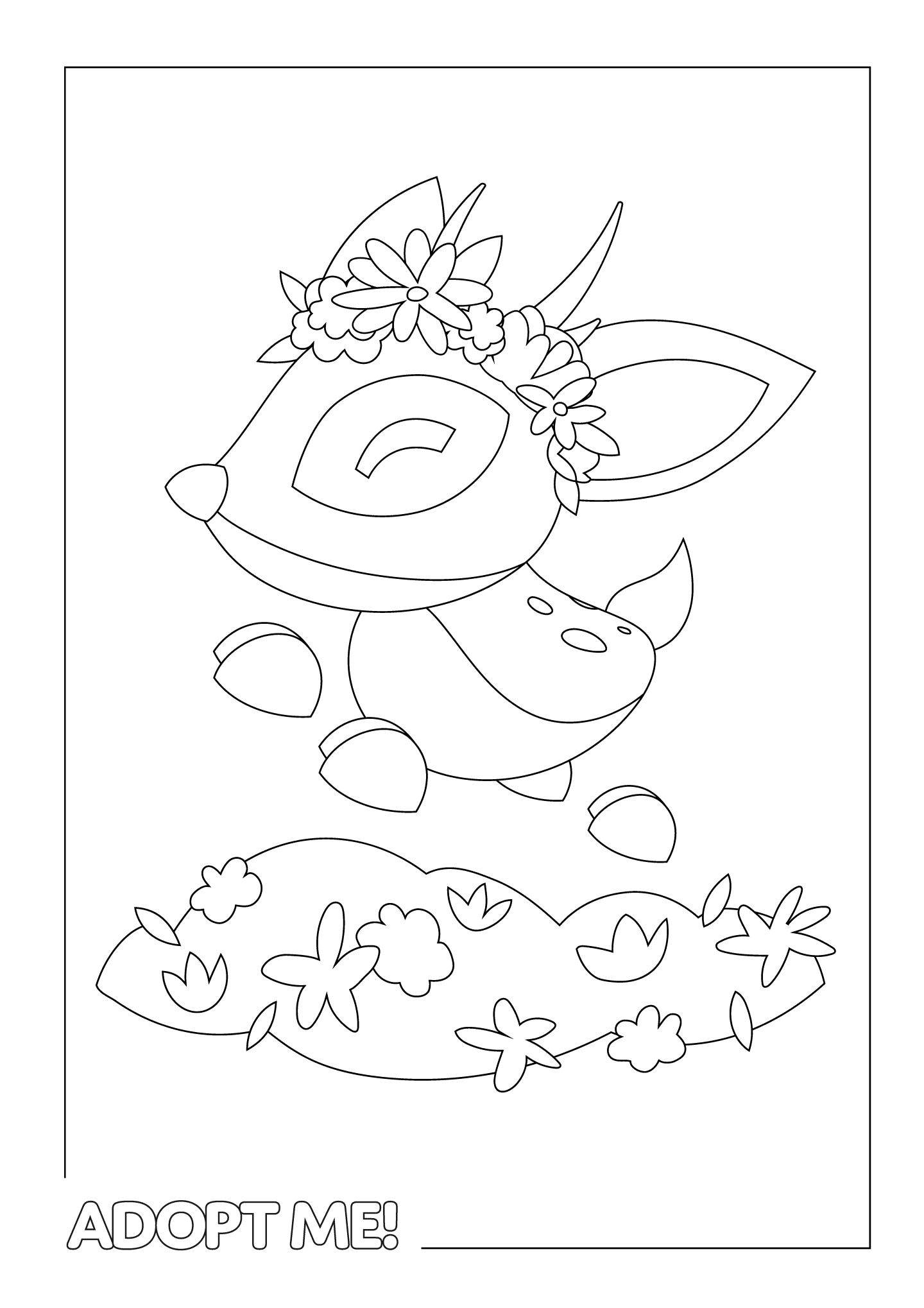A Deer Coloring Page coloringPage