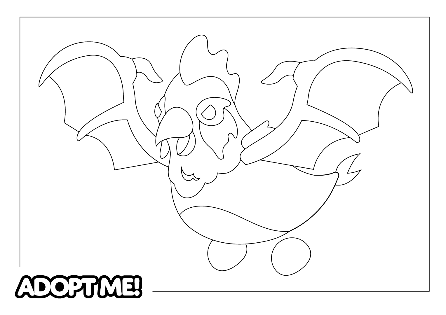 A Evil Chickatrice Coloring Page coloringPage