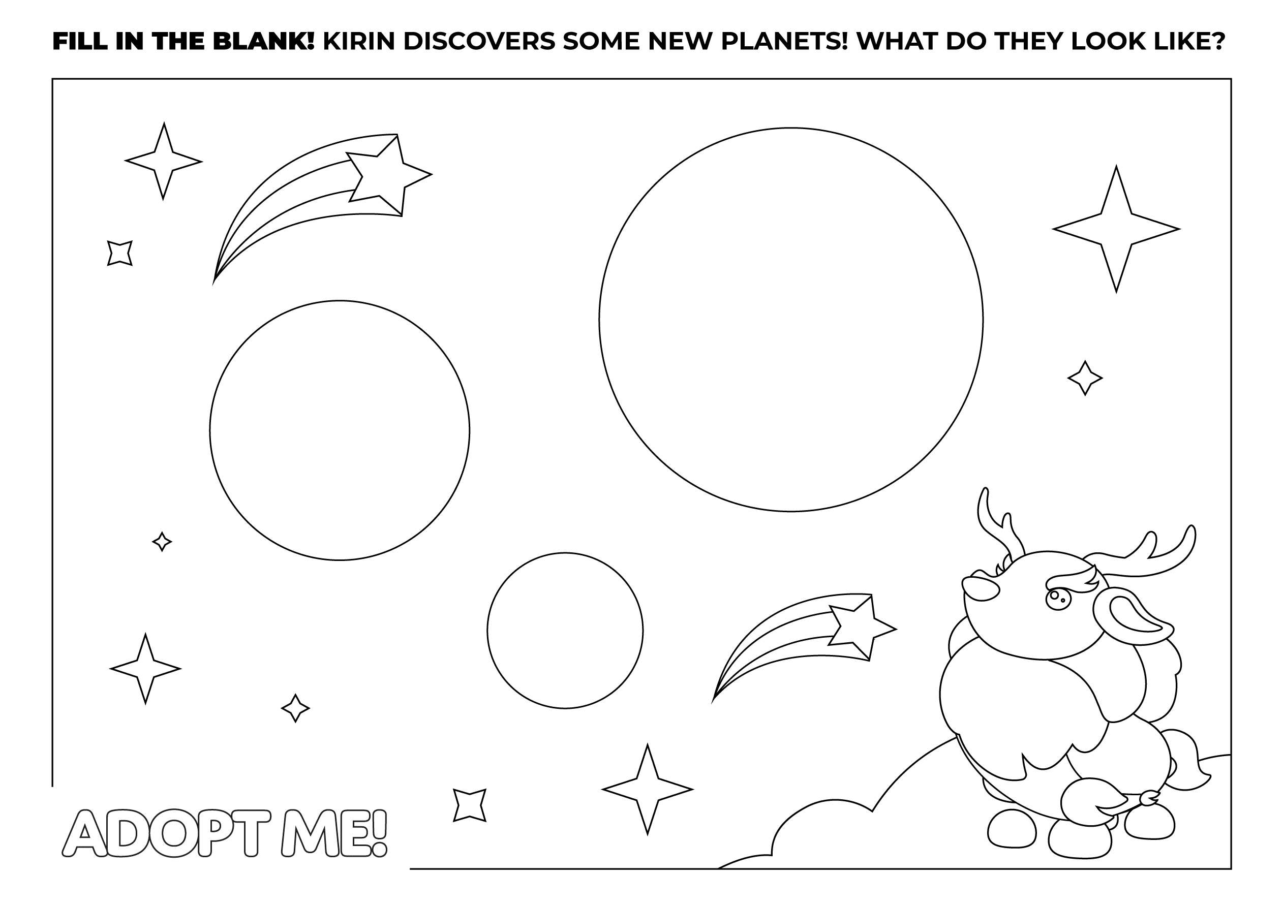 A Kirin Coloring Page coloringPage