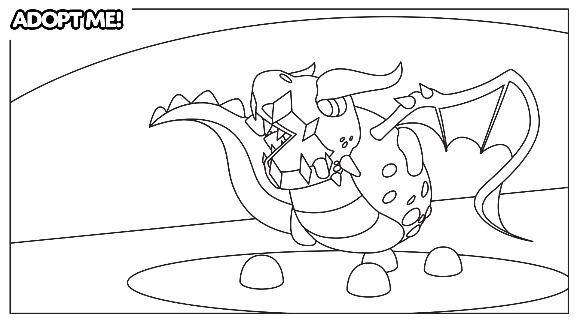A Lava Dragon Coloring Page coloringPage