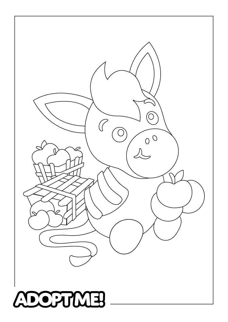 A Mule Coloring Page coloringPage