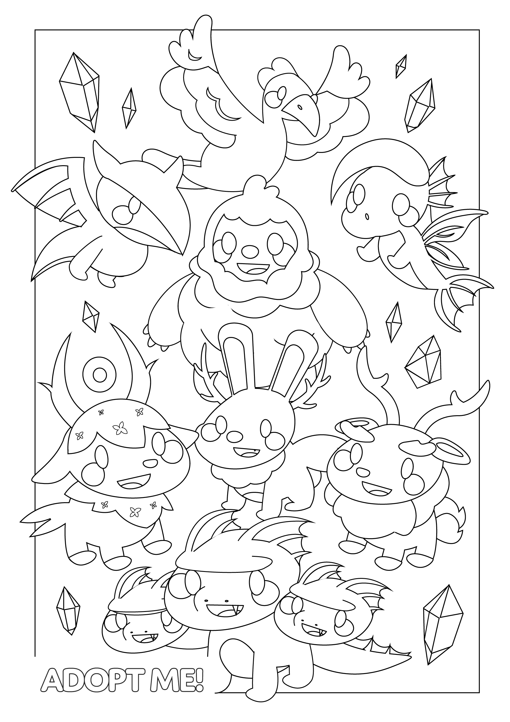 A Mythic Pets Coloring Page coloringPage