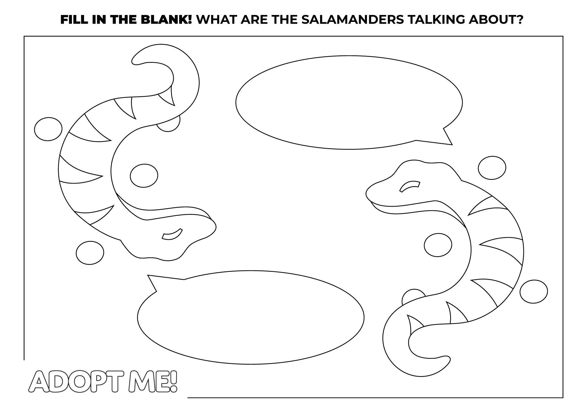 A Salamander Coloring Page coloringPage