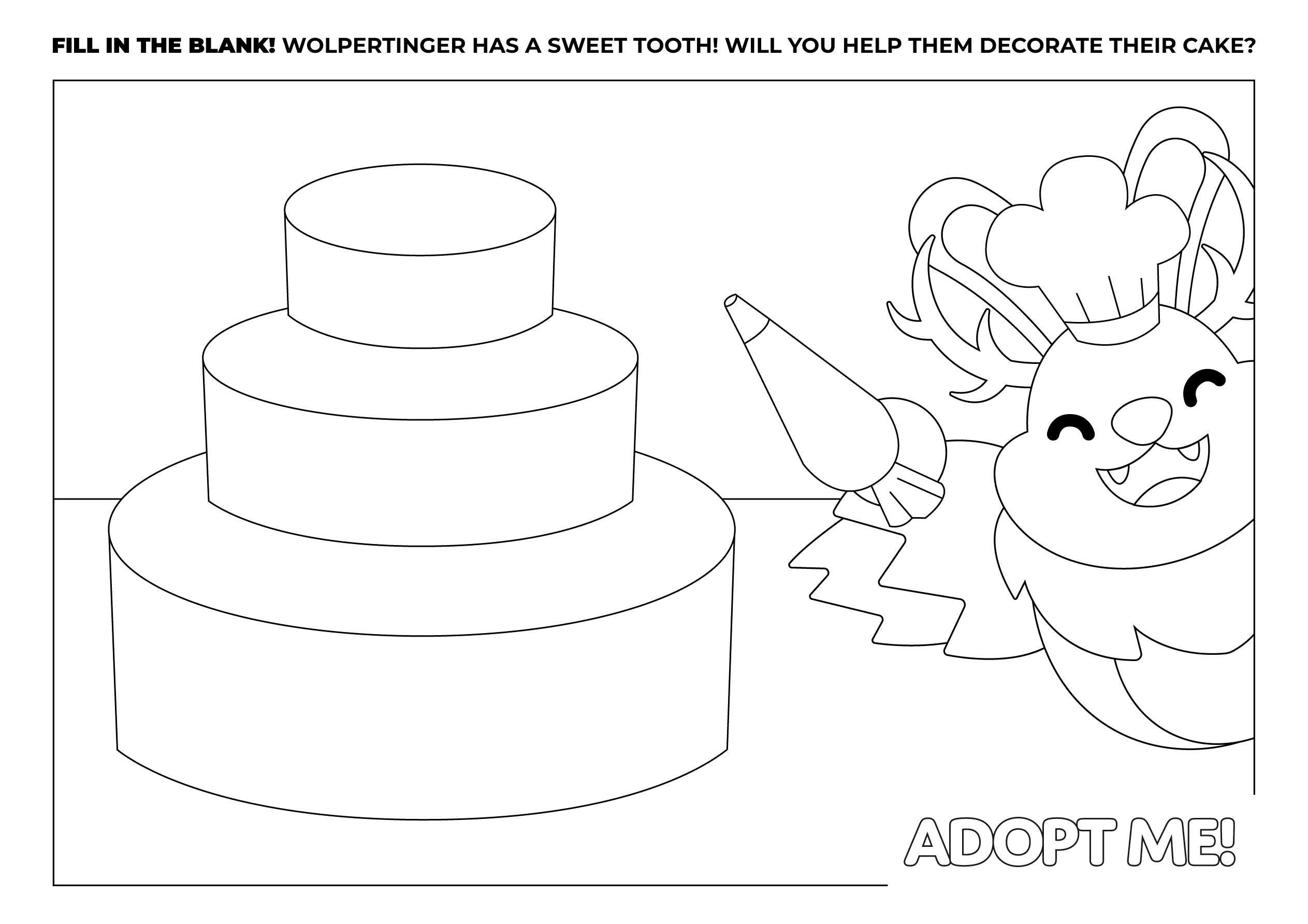 A Wolpertinger Horizontal Coloring Page coloringPage