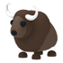 An Adopt Me Buffalo