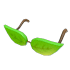 An Adopt Me Eco Green Leaf Glasses