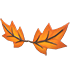 An Adopt Me Eco Orange Maple Leaf Mustache