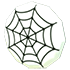An Adopt Me Eco White Spider Web Badge